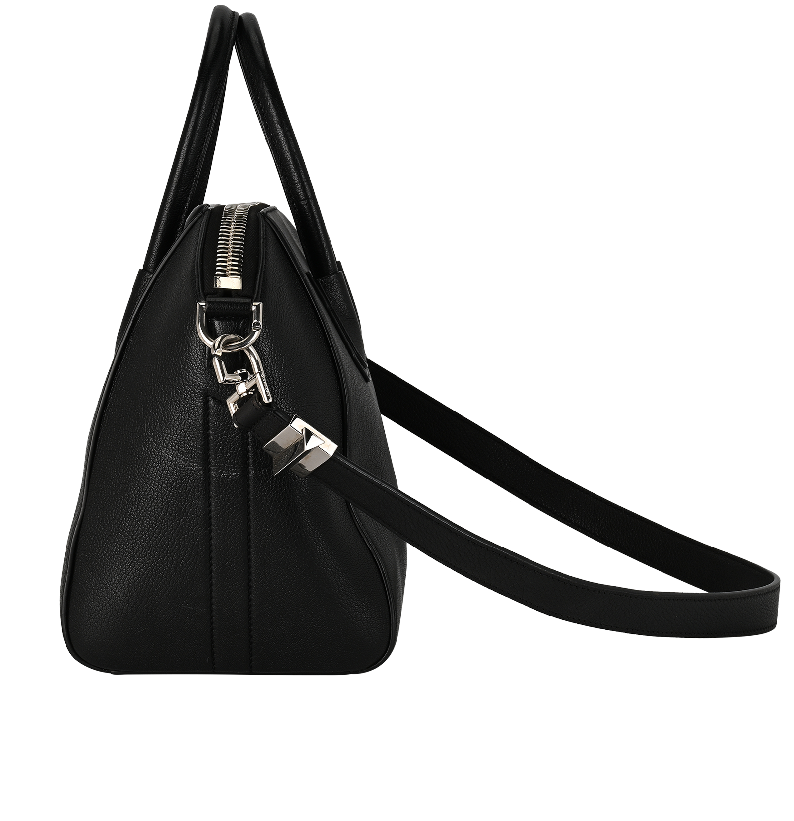 Small Antigona, &pound;595, Handbags, Black, Leather, Bottom view